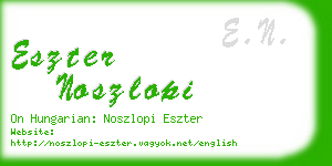 eszter noszlopi business card